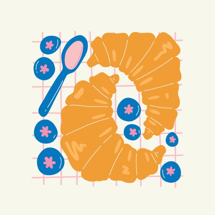 Πόστερ MINIMAL CROISSANTS