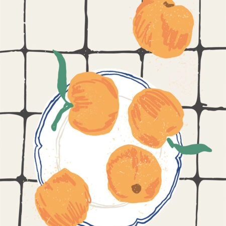 Πόστερ MINIMAL PEACHES - Food & Drink Sticky 3