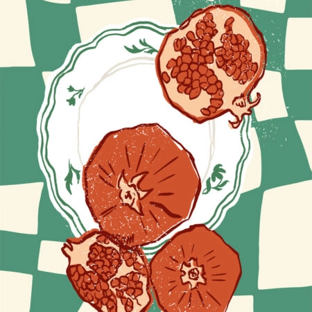 Πόστερ MINIMAL POMEGRANATES - Food & Drink Sticky 3