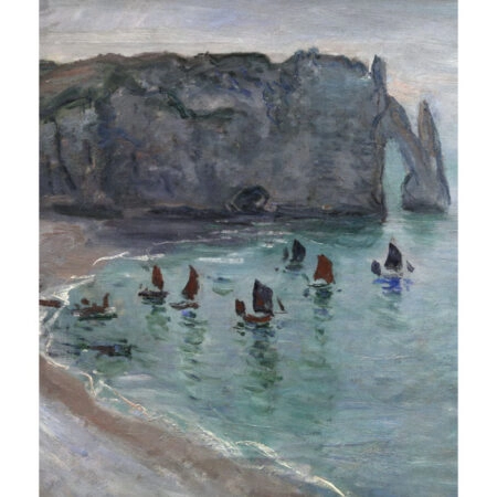 Πόστερ MONET - FISHING BOATS LEAVING THE HARBOUR - Διασημοι Ζωγραφοι Sticky 3