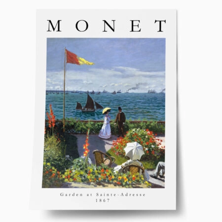 Πόστερ MONET - GARDEN AT SAINTE-ADRESSE - Διασημοι Ζωγραφοι Sticky 1