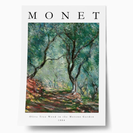 Πόστερ MONET - OLIVE TREE WOOD IN THE MORENO GARDEN - Διασημοι Ζωγραφοι Sticky 1