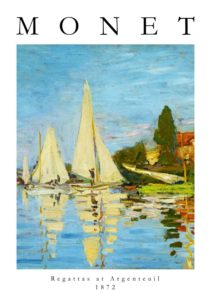 Πόστερ MONET - REGATTA AT ARGENTEUIL