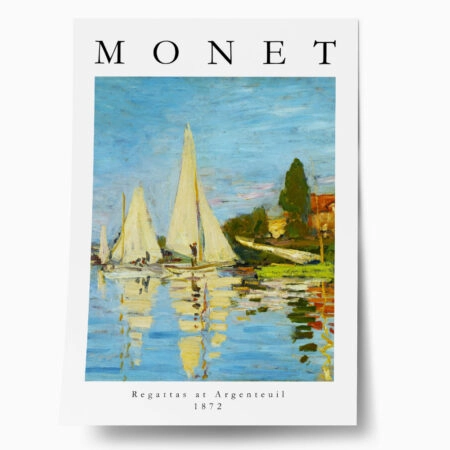 Πόστερ MONET - REGATTA AT ARGENTEUIL - Διασημοι Ζωγραφοι Sticky 1
