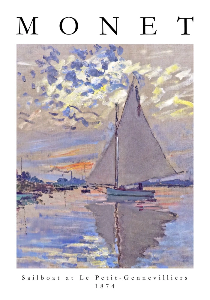 Πόστερ MONET - SAILBOAT