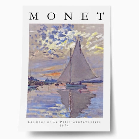 Πόστερ MONET - SAILBOAT - Διασημοι Ζωγραφοι Sticky 1