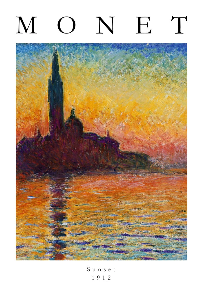 Πόστερ MONET - SUNSET