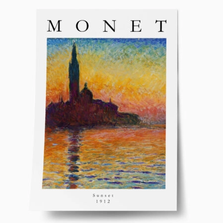 Πόστερ MONET - SUNSET - Διασημοι Ζωγραφοι Sticky 1