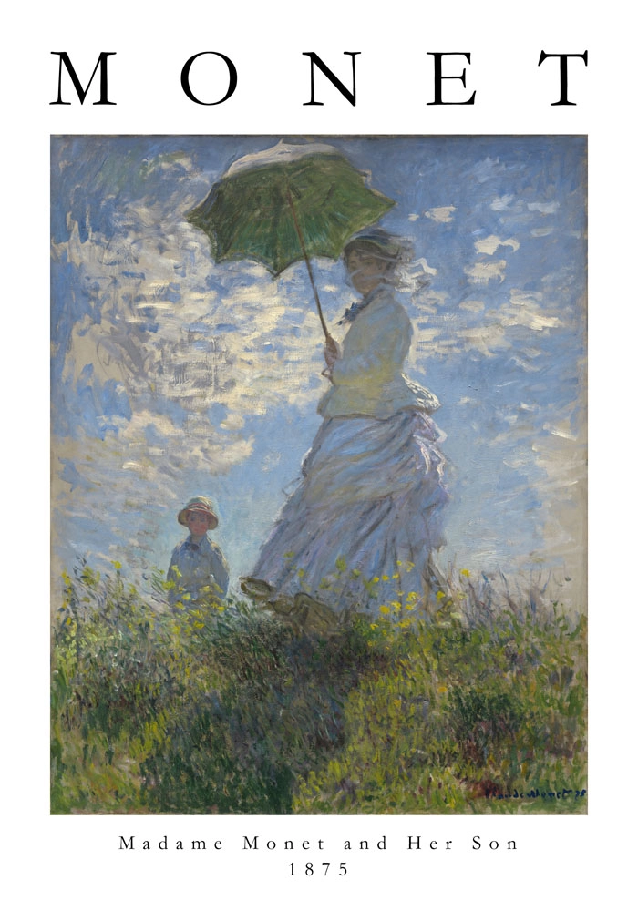 Πόστερ MONET - WOMAN WITH SON