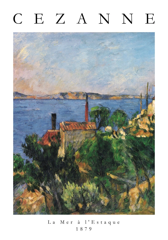 Πόστερ PAUL CEZANNE - LA MER A L'ESTAQUE
