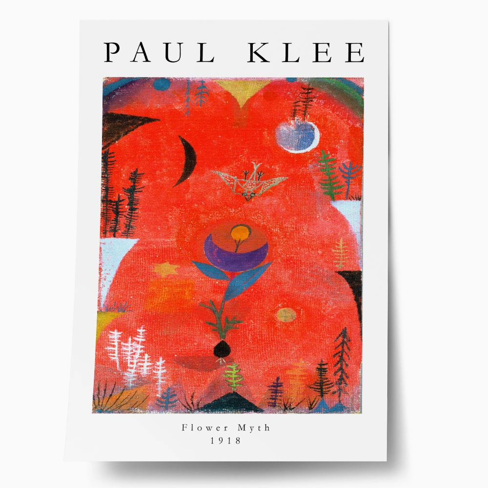 Πόστερ PAUL KLEE - FLOWER MYTH
