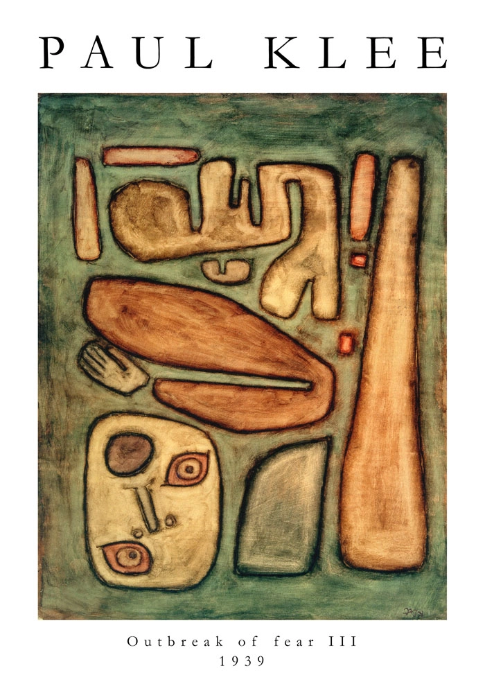 Πόστερ PAUL KLEE - OUTBREAK OF FEAR III