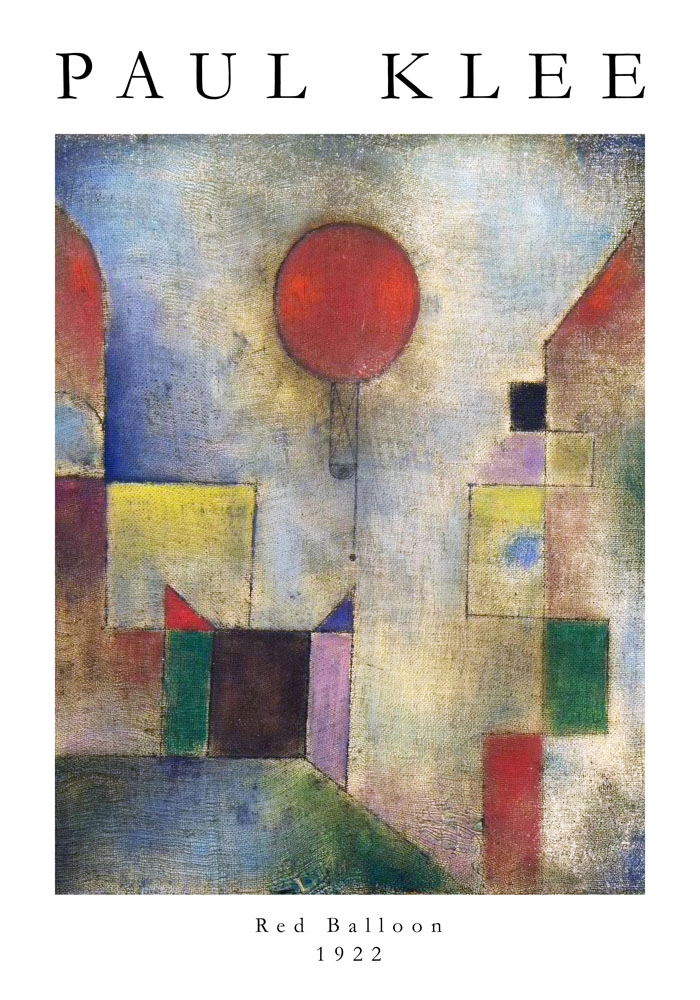 Πόστερ PAUL KLEE - RED BALLOON