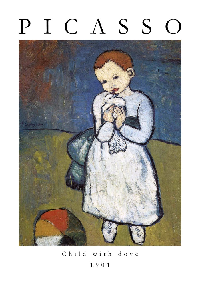 Πόστερ PICASSO - CHILD WITH DOVE