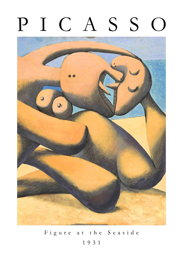 Πόστερ PICASSO - FIGURE AT THE SEASIDE