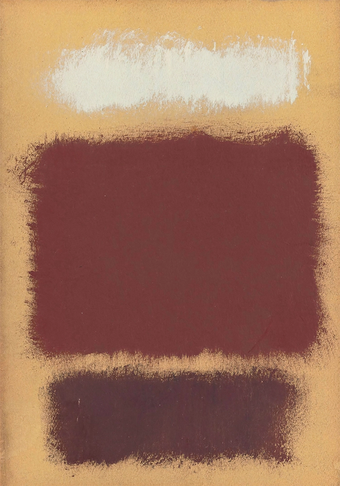 Πινακας σε καμβά ROTHKO - BEIGE BROWN RED WHITE