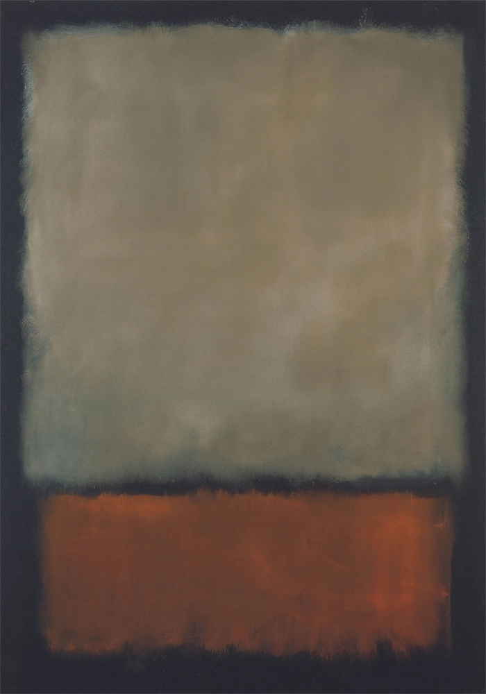 Πινακας σε καμβά ROTHKO - BLACK BEIGE RED