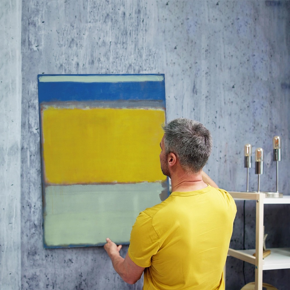Πινακας σε καμβά ROTHKO - BLUE YELLOW MINT
