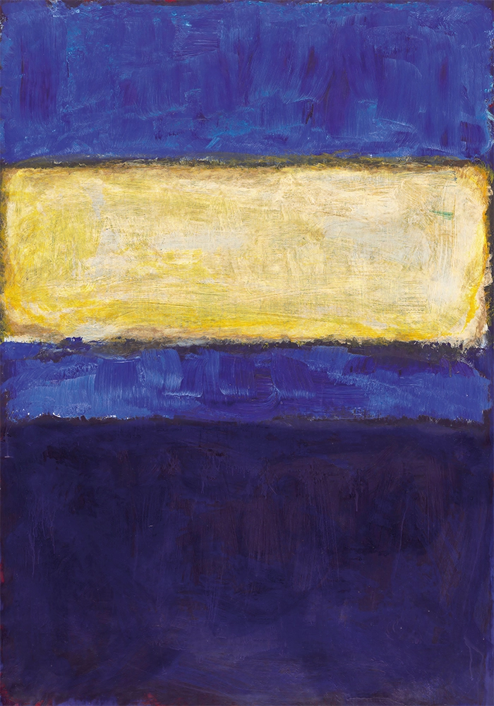 Πινακας σε καμβά ROTHKO - BLUE YELLOW