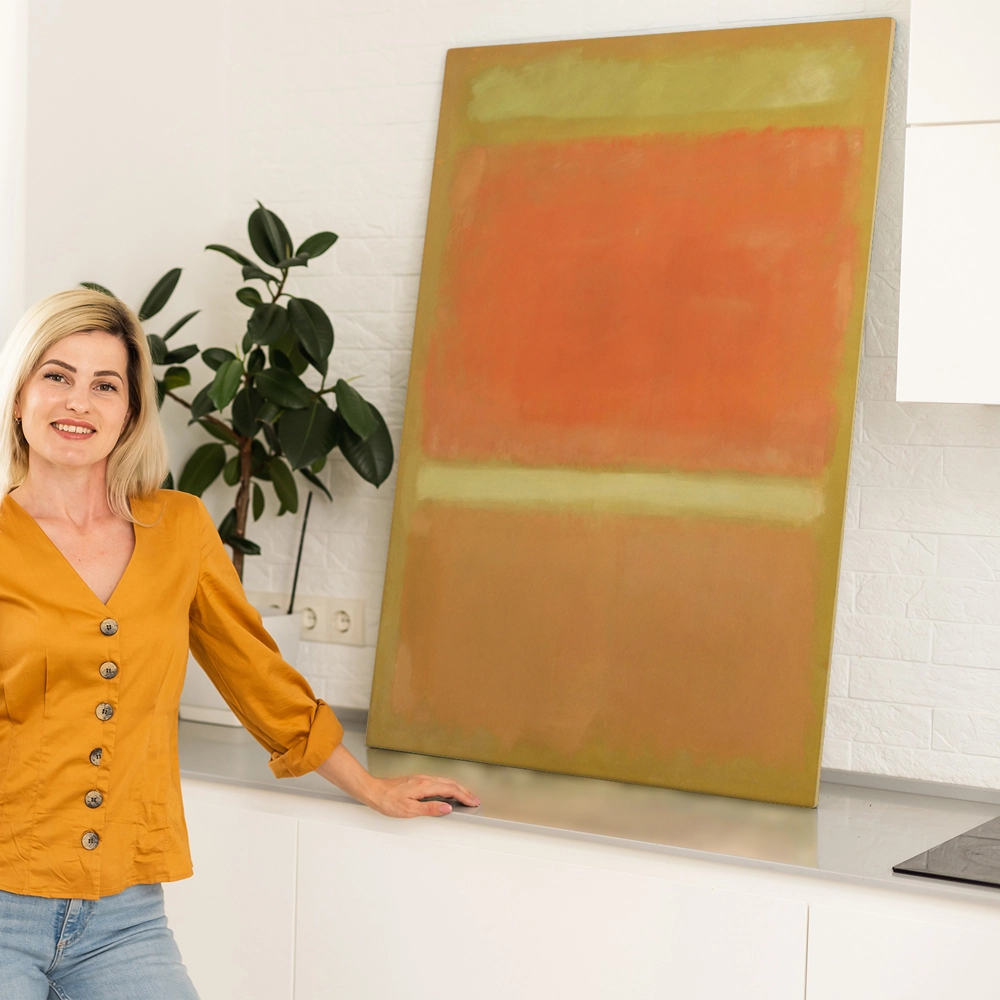 Πινακας σε καμβά ROTHKO - BROWN RED