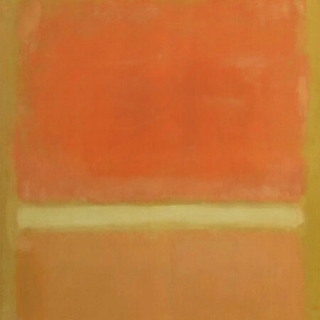 Πινακας σε καμβά ROTHKO - BROWN RED - Rothko Mark Sticky 6