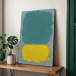 Πινακας σε καμβά ROTHKO - GREEN YELLOW BLUE