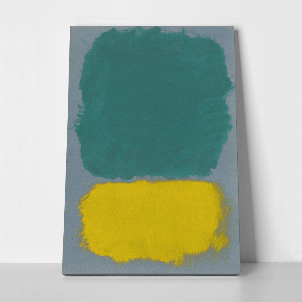 Πινακας σε καμβά ROTHKO - GREEN YELLOW BLUE