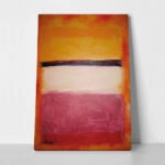 Πινακας σε καμβά ROTHKO - ORANGE BLACK WHITE RED