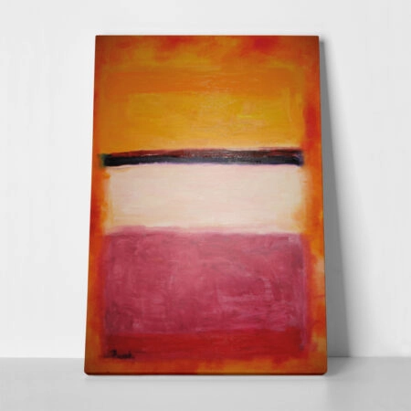 Πινακας σε καμβά ROTHKO - ORANGE BLACK WHITE RED - Rothko Mark Sticky 1