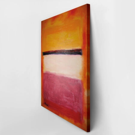 Πινακας σε καμβά ROTHKO - ORANGE BLACK WHITE RED - Rothko Mark Sticky 3