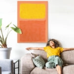 Πινακας σε καμβά ROTHKO - PEACH YELLOW ORANGE