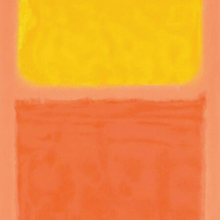 Πινακας σε καμβά ROTHKO - PEACH YELLOW ORANGE - Αντιγραφα ζωγραφων Sticky 6