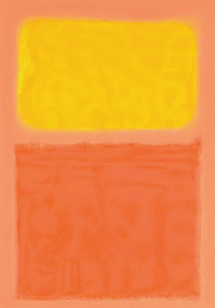 Πινακας σε καμβά ROTHKO - PEACH YELLOW ORANGE