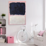 Πινακας σε καμβά ROTHKO - PINK BLACK WHITE