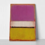 Πινακας σε καμβά ROTHKO - PURPLE WHITE YELLOW