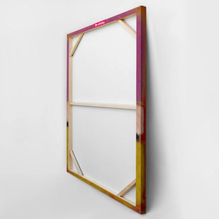 Πινακας σε καμβά ROTHKO - PURPLE WHITE YELLOW - Rothko Mark Sticky 4