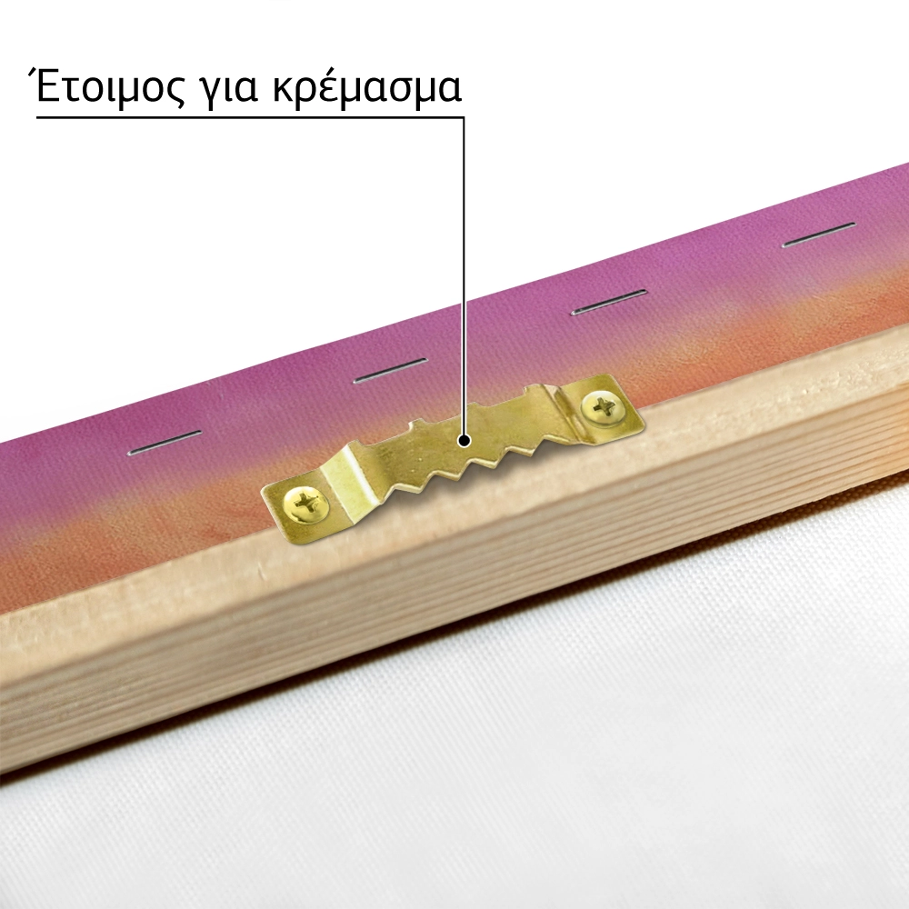 Πινακας σε καμβά ROTHKO - PURPLE WHITE YELLOW