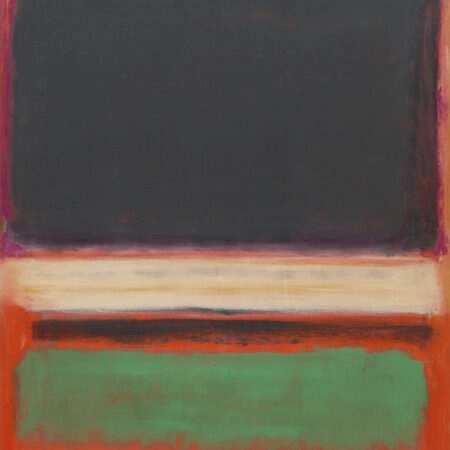 Πινακας σε καμβά ROTHKO - RED BLACK GREEN WHITE - Rothko Mark Sticky 6