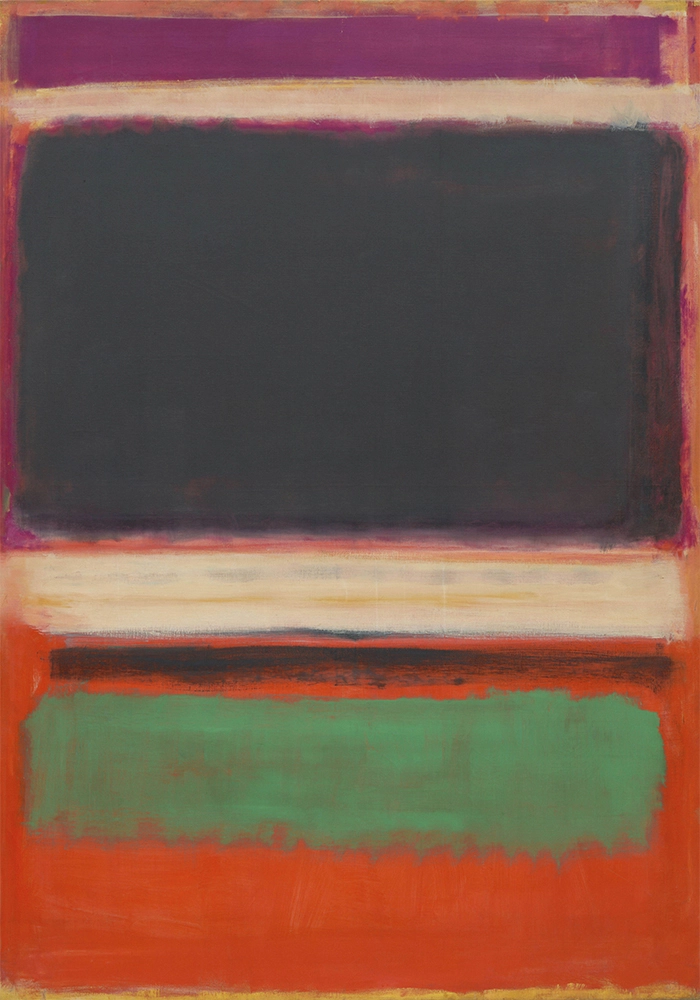 Πινακας σε καμβά ROTHKO - RED BLACK GREEN WHITE