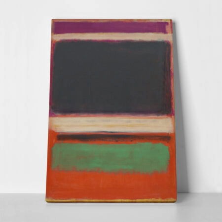 Πινακας σε καμβά ROTHKO - RED BLACK GREEN WHITE - Rothko Mark Sticky 1