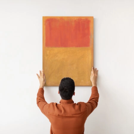 Πινακας σε καμβά ROTHKO - RED ON ORANGE
