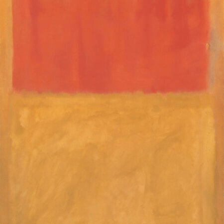 Πινακας σε καμβά ROTHKO - RED ON ORANGE - Rothko Mark Sticky 6