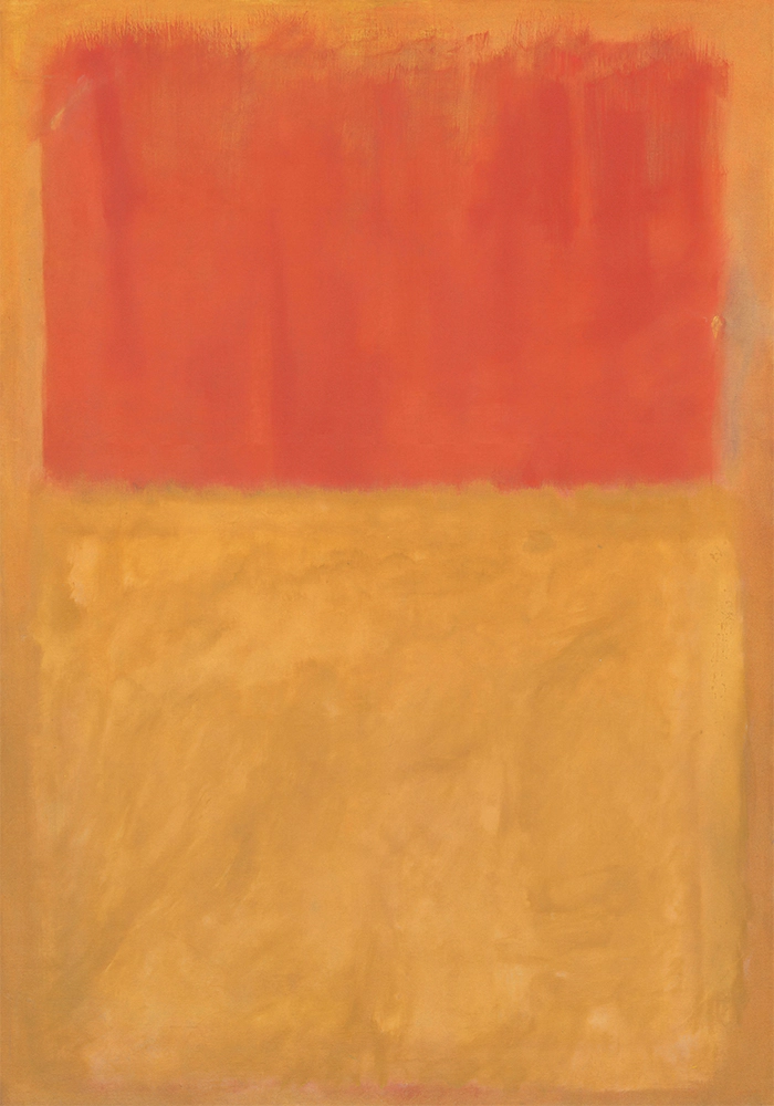 Πινακας σε καμβά ROTHKO - RED ON ORANGE