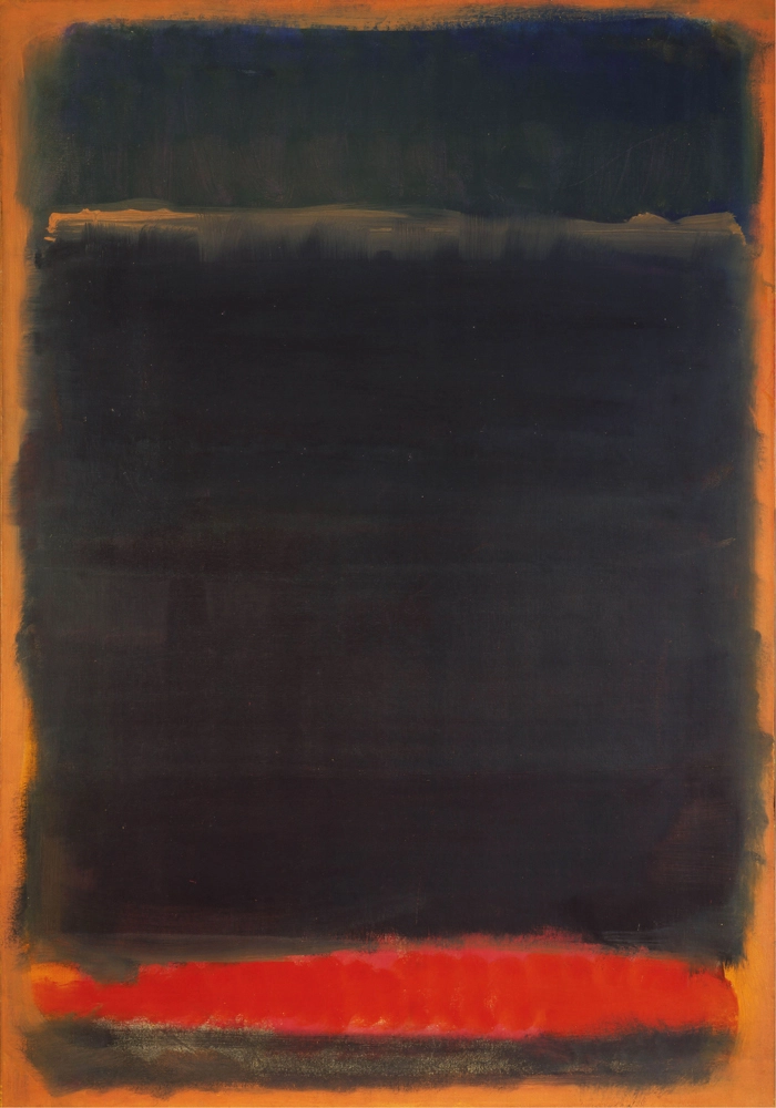 Πινακας σε καμβά ROTHKO - RED ORANGE BLACK