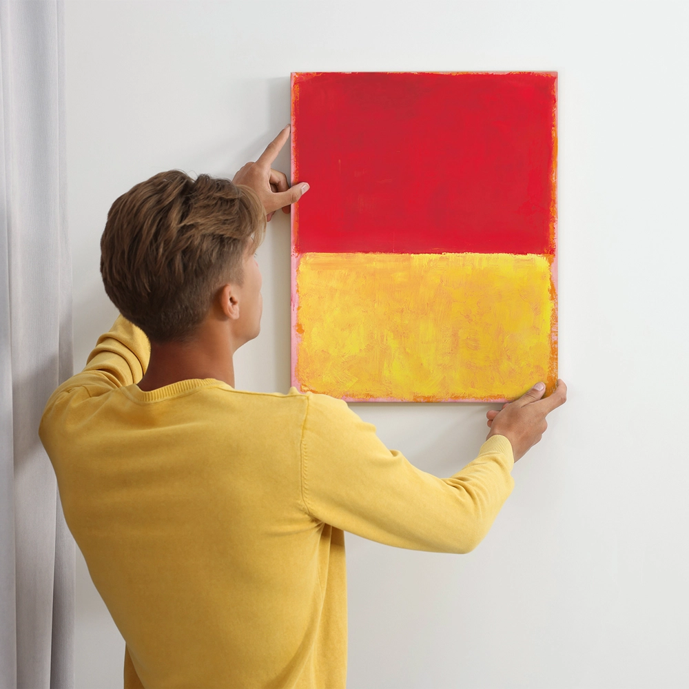 Πινακας σε καμβά ROTHKO - RED YELLOW PINK
