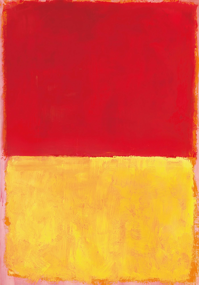 Πινακας σε καμβά ROTHKO - RED YELLOW PINK