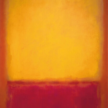 Πινακας σε καμβά ROTHKO - RED YELLOW - Rothko Mark Sticky 6