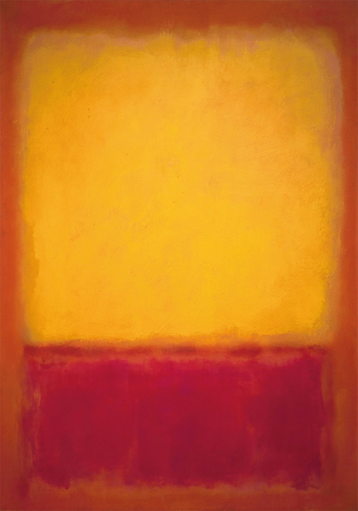 Πινακας σε καμβά ROTHKO - RED YELLOW