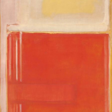 Πινακας σε καμβά ROTHKO - WHITE BEIGE RED ORANGE - Rothko Mark Sticky 6
