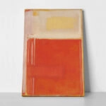 Πινακας σε καμβά ROTHKO - WHITE BEIGE RED ORANGE